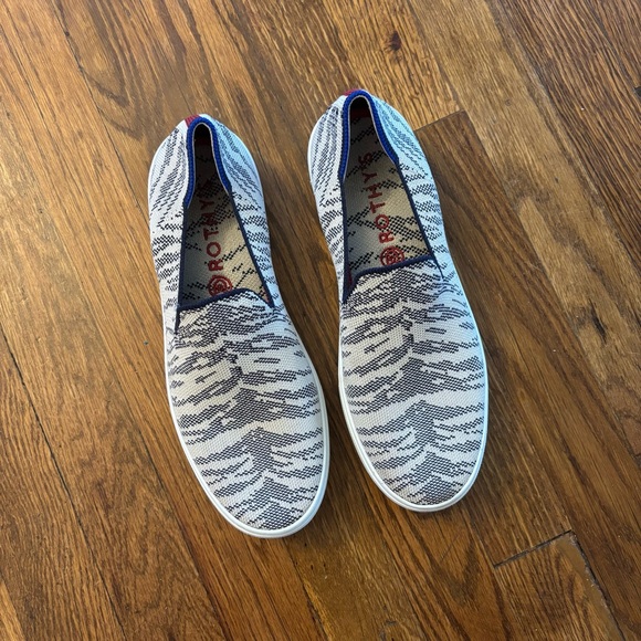 Rothy’s Maritime Tiger Sneaker Slip On Shoes - Picture 2 of 5